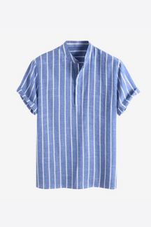 MANUEL™ | Striped Shirt with Short Sleeves