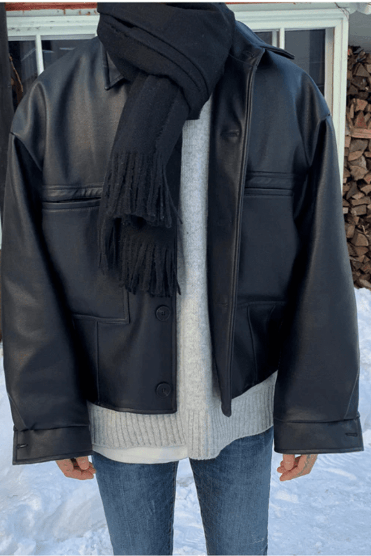 Alessandro Toscani™ M / Black FULVIO™ | Men's Leather Jacket
