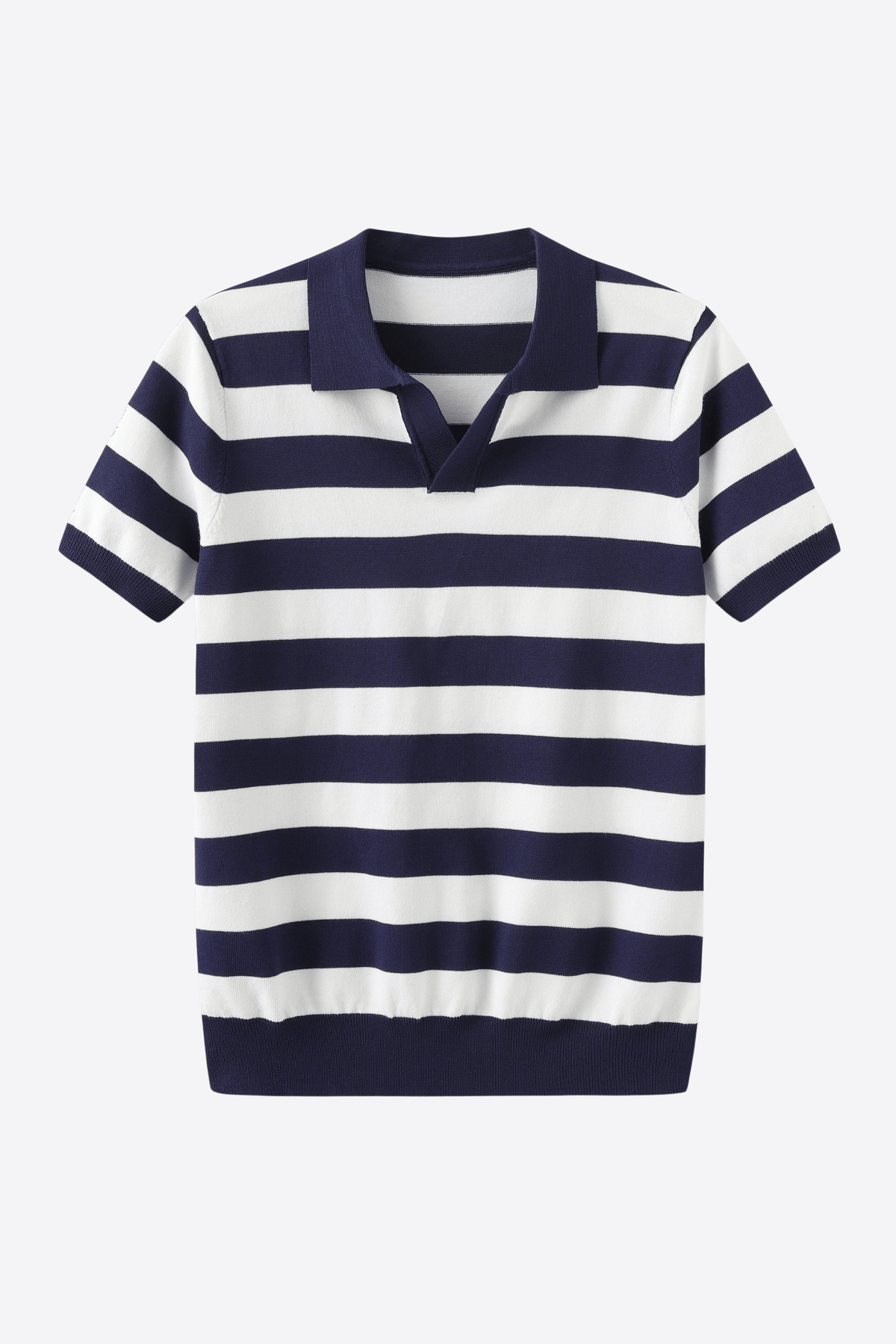 Alessandro Toscani™ M ELIGIO™ | Striped Short Sleeve Polo Shirt